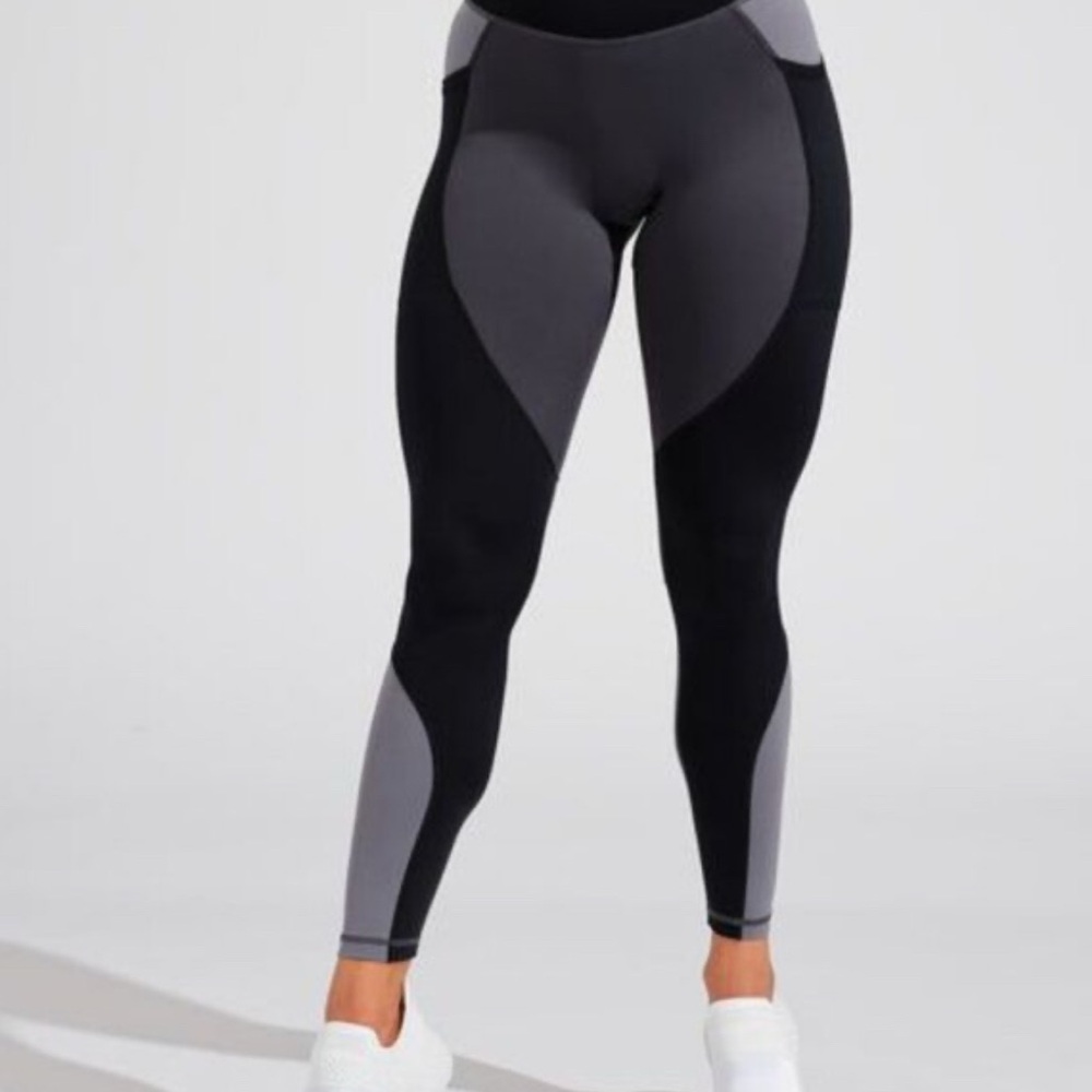 BuffBunny Black and Gray Leggings